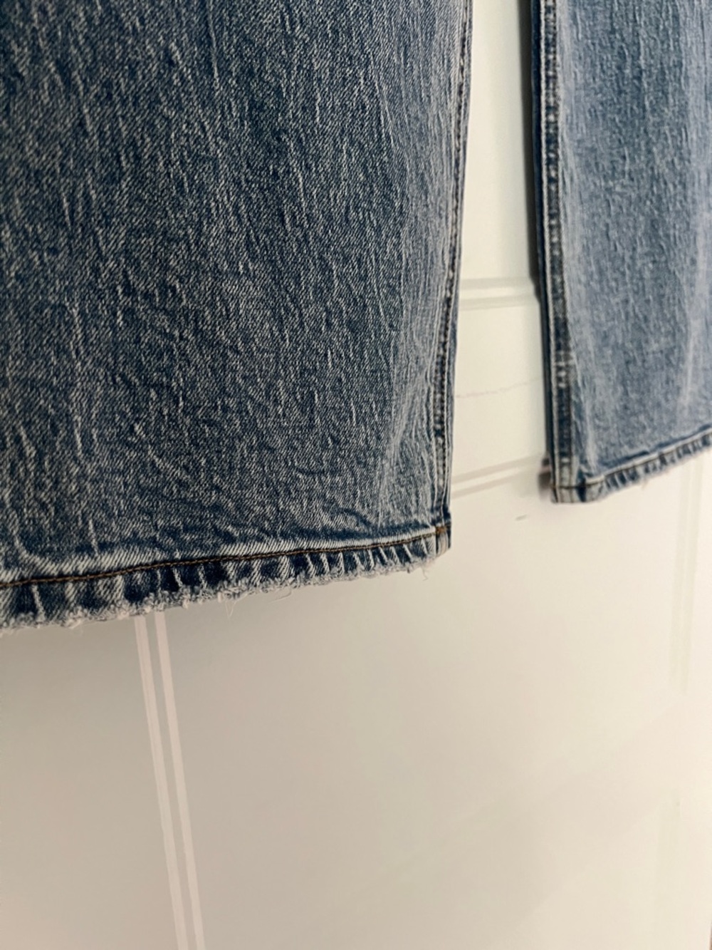 NWT “CLARE” VERVET BY FLYING MONKEY Washed Blue High-Rise Straight Leg Jeans M - Picture 3 of 4